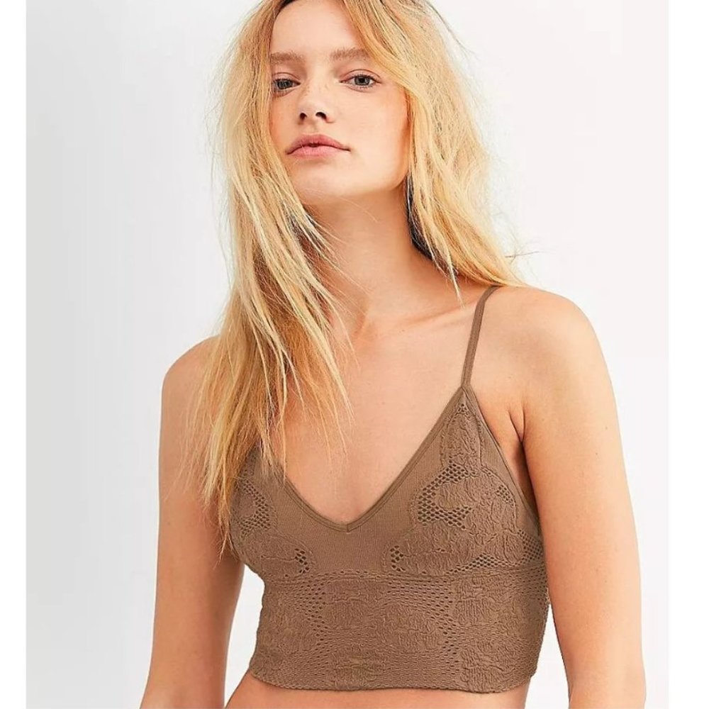 NWT Free People Candy Seamless Bralette - Sand - Size XS/S